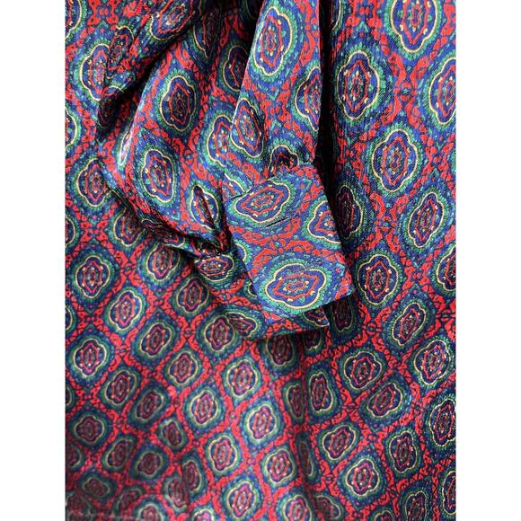 Vintage Pendleton Country Sophisticates Womens 14 Petite Blouse Red Green Blue‎ - Picture 5 of 7